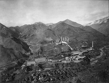 1920年の足尾銅山